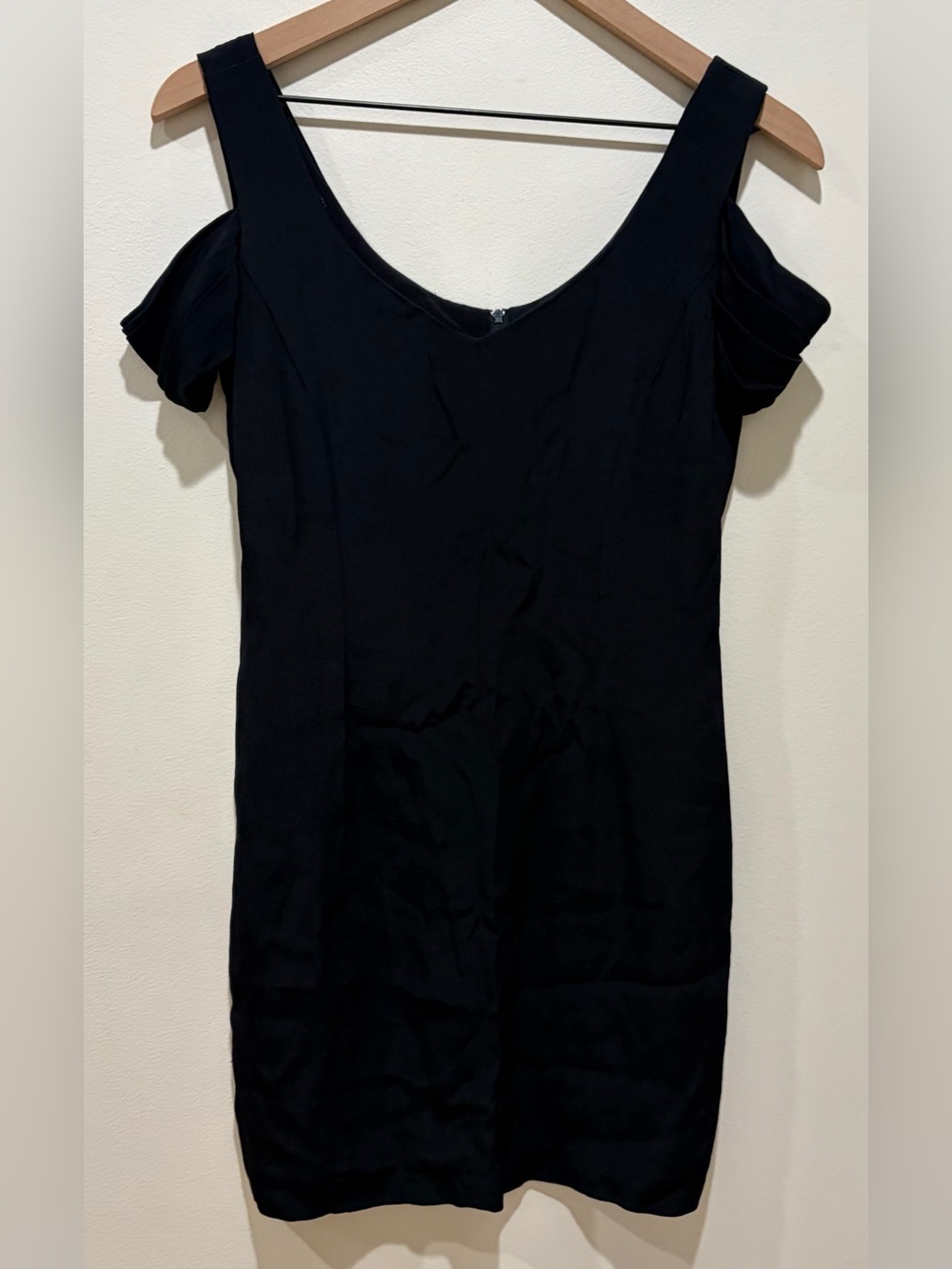 Parallel Dresses Cold Shoulder Mini Little Black Dress - Women’s Size 2
